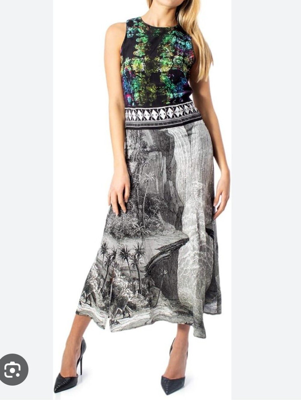 Desigual Dress Size 42 M. Christian Lacroix Art NWT